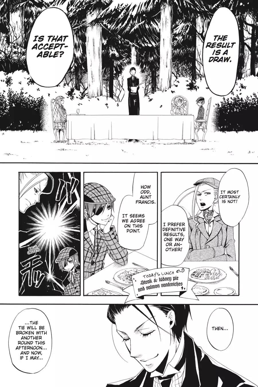 Kuroshitsuji Chapter 14 page 25 - Chapter 14: At midnight: The Butler, On the Hunt