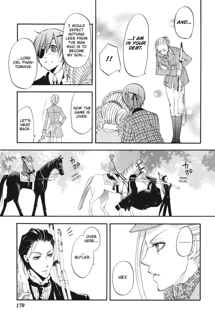 Kuroshitsuji Chapter 14 page 31 - Chapter 14: At midnight: The Butler, On the Hunt