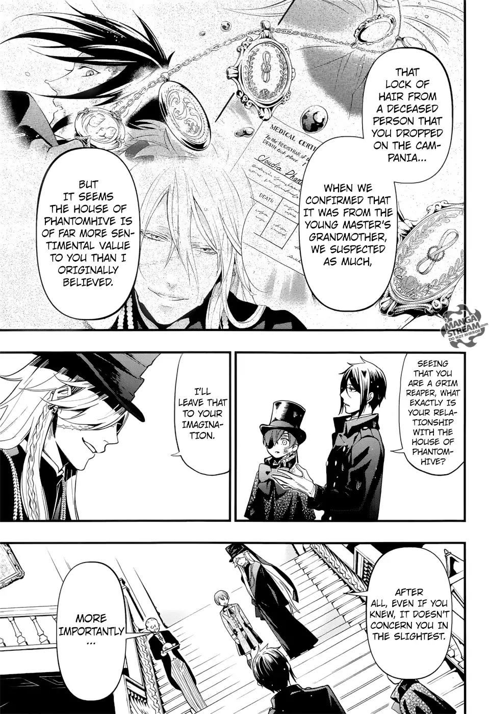 Kuroshitsuji Chapter 141 page 5 - Chapter 141: That Butler, Conjecturing