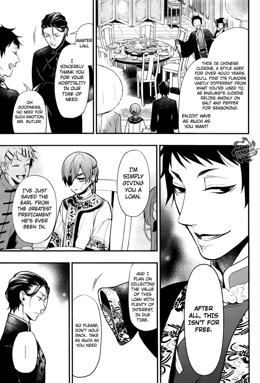Kuroshitsuji Chapter 147 page 15 - Chapter 147: That Butler, A Chinese Style