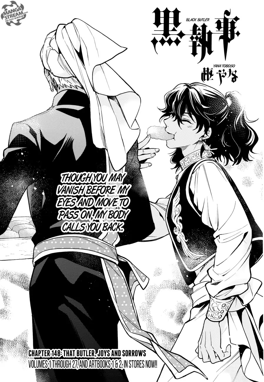 Kuroshitsuji Chapter 148 page 1 - Chapter 148: That Butler, Joys and Sorrows