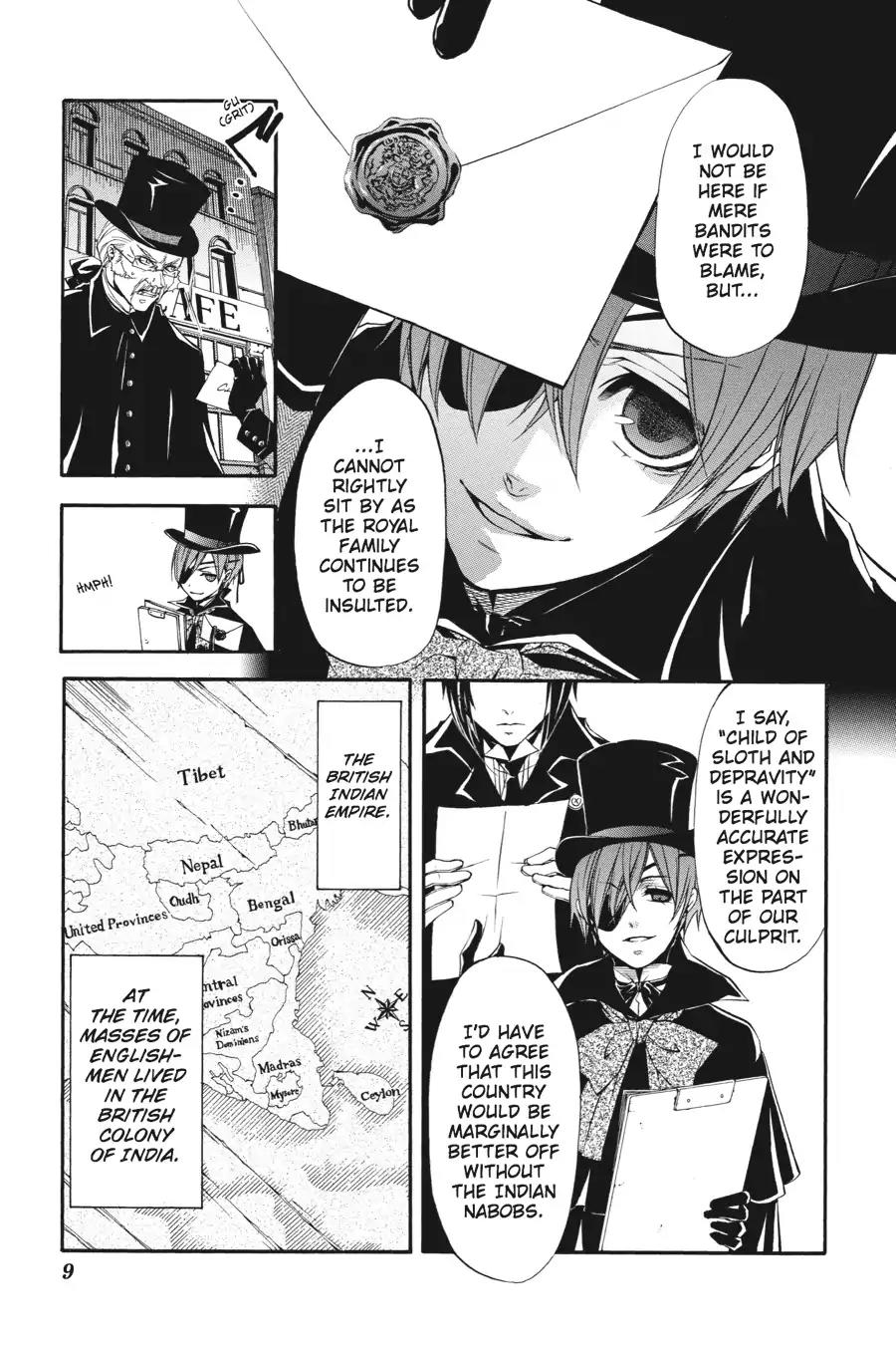 Kuroshitsuji Chapter 15 page 10 - Chapter 15: In the morning: The Butler, Freeloading