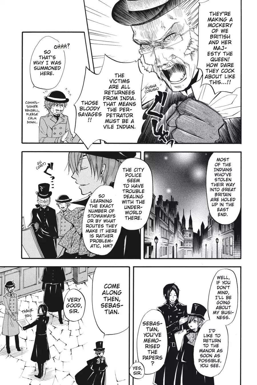Kuroshitsuji Chapter 15 page 12 - Chapter 15: In the morning: The Butler, Freeloading