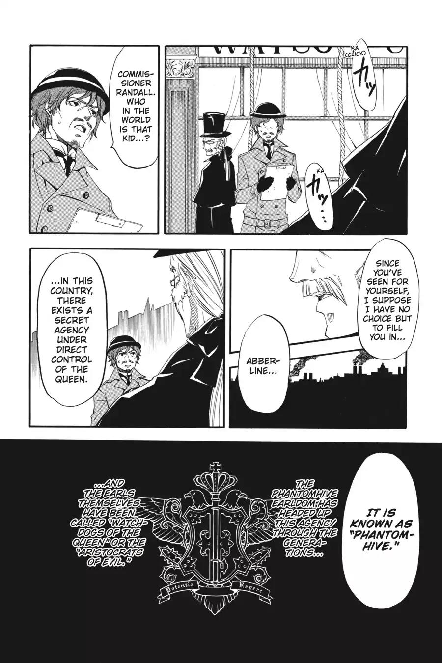 Kuroshitsuji Chapter 15 page 13 - Chapter 15: In the morning: The Butler, Freeloading