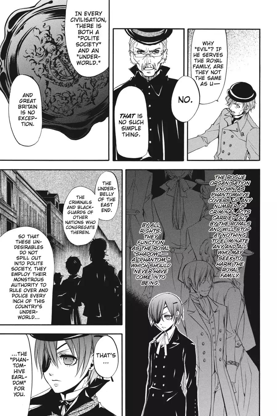 Kuroshitsuji Chapter 15 page 14 - Chapter 15: In the morning: The Butler, Freeloading