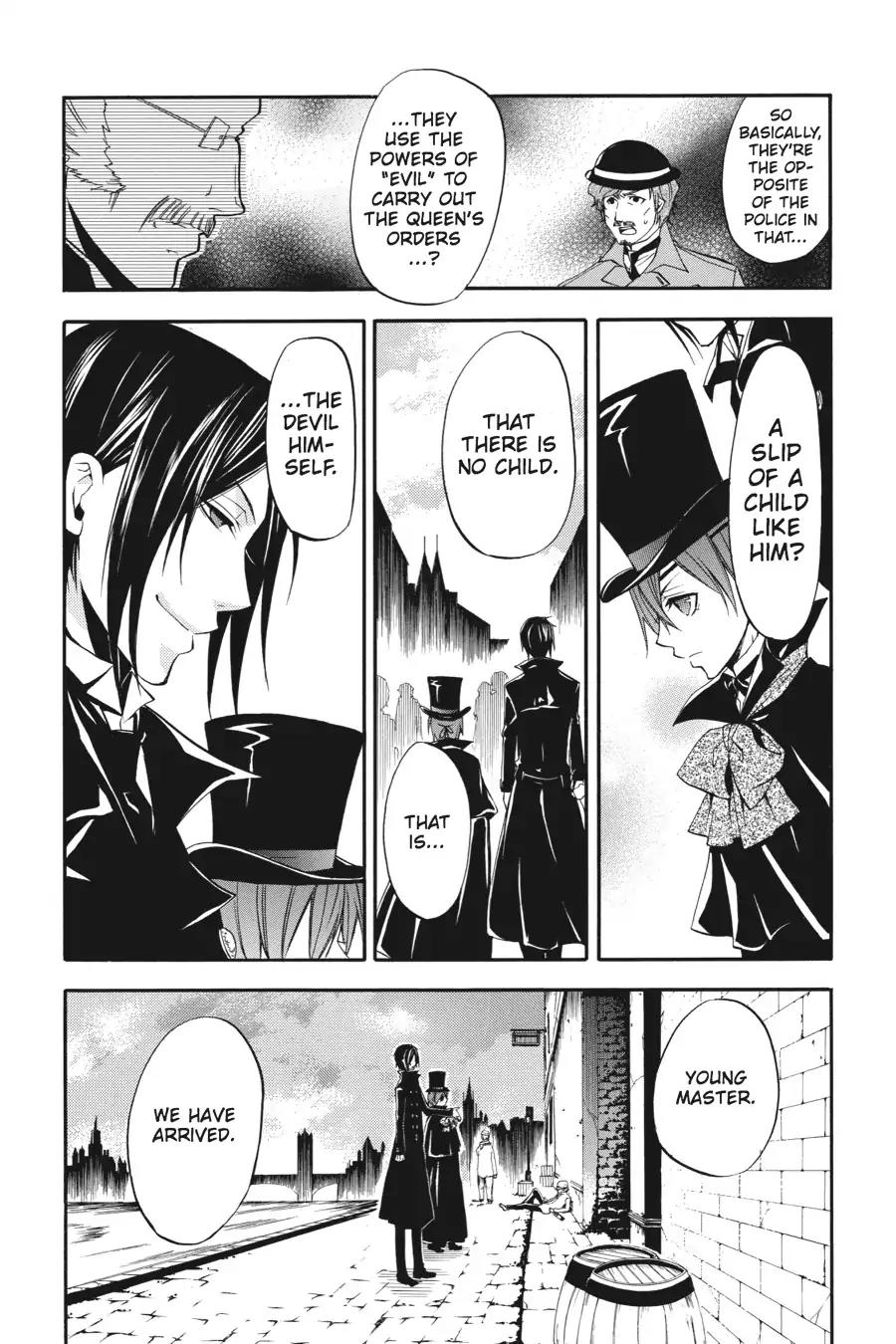 Kuroshitsuji Chapter 15 page 15 - Chapter 15: In the morning: The Butler, Freeloading