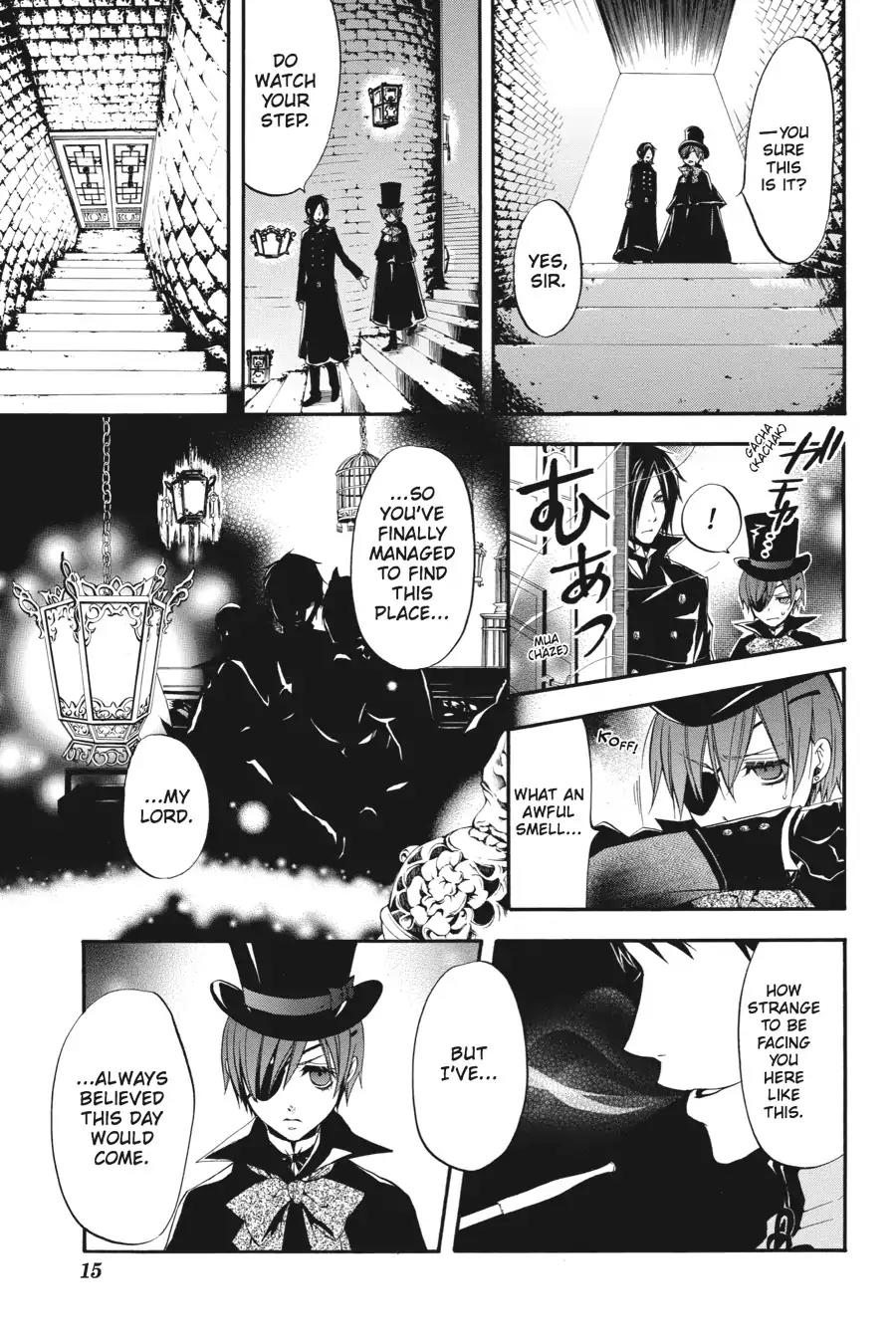 Kuroshitsuji Chapter 15 page 16 - Chapter 15: In the morning: The Butler, Freeloading
