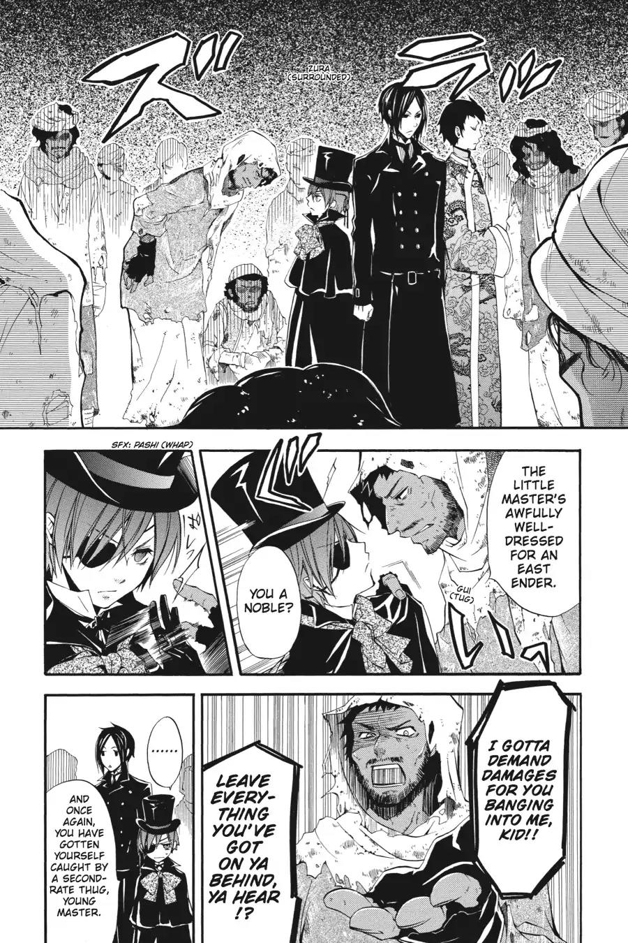 Kuroshitsuji Chapter 15 page 22 - Chapter 15: In the morning: The Butler, Freeloading