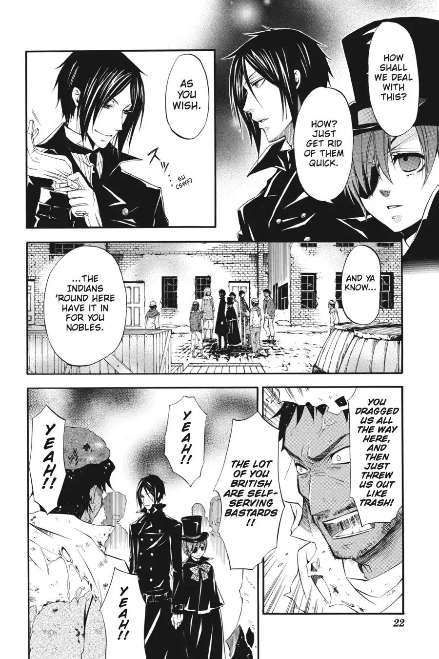 Kuroshitsuji Chapter 15 page 23 - Chapter 15: In the morning: The Butler, Freeloading