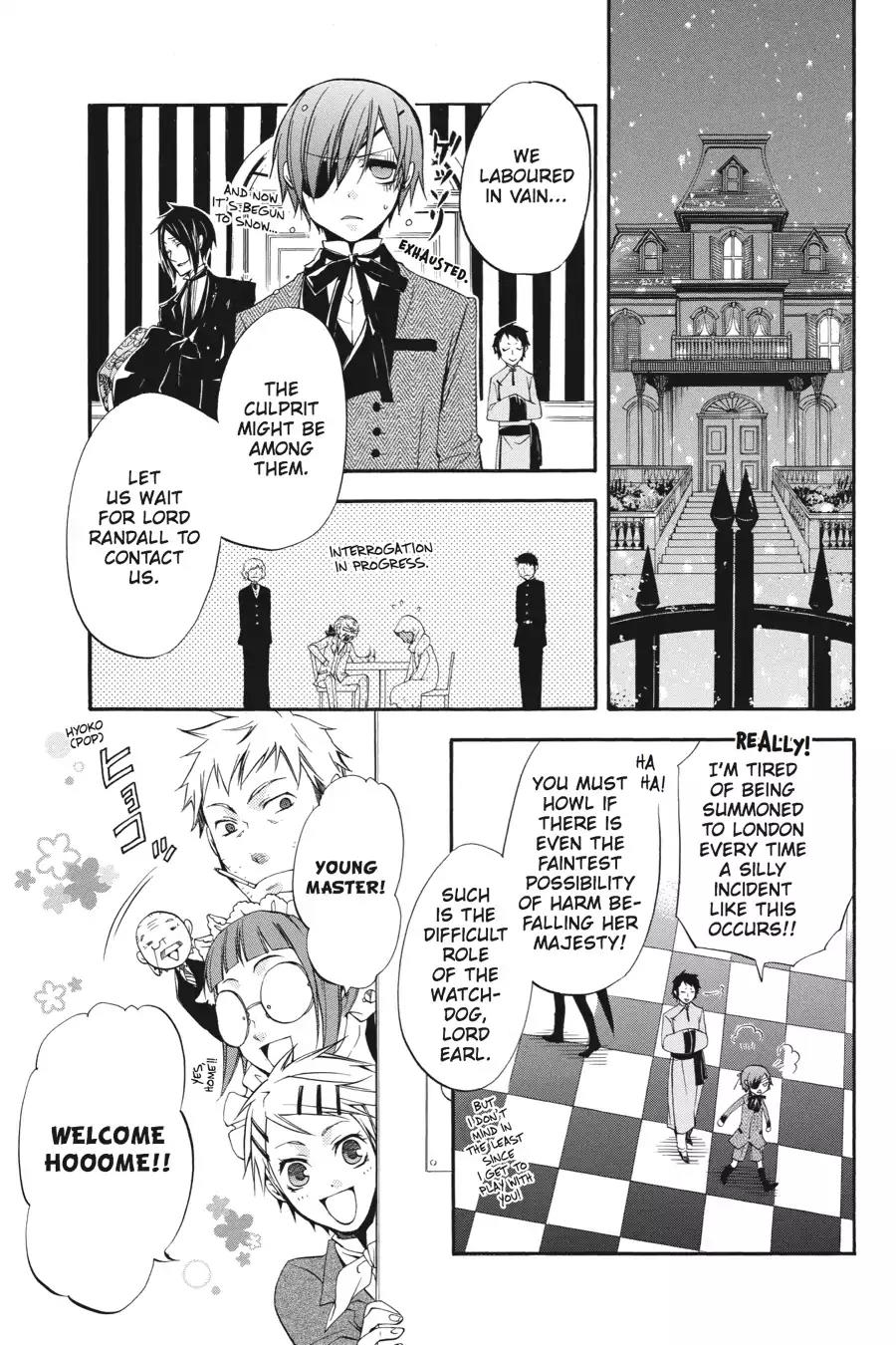 Kuroshitsuji Chapter 15 page 36 - Chapter 15: In the morning: The Butler, Freeloading