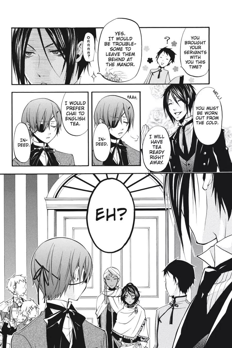 Kuroshitsuji Chapter 15 page 37 - Chapter 15: In the morning: The Butler, Freeloading