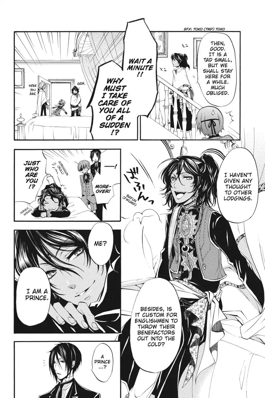 Kuroshitsuji Chapter 15 page 39 - Chapter 15: In the morning: The Butler, Freeloading