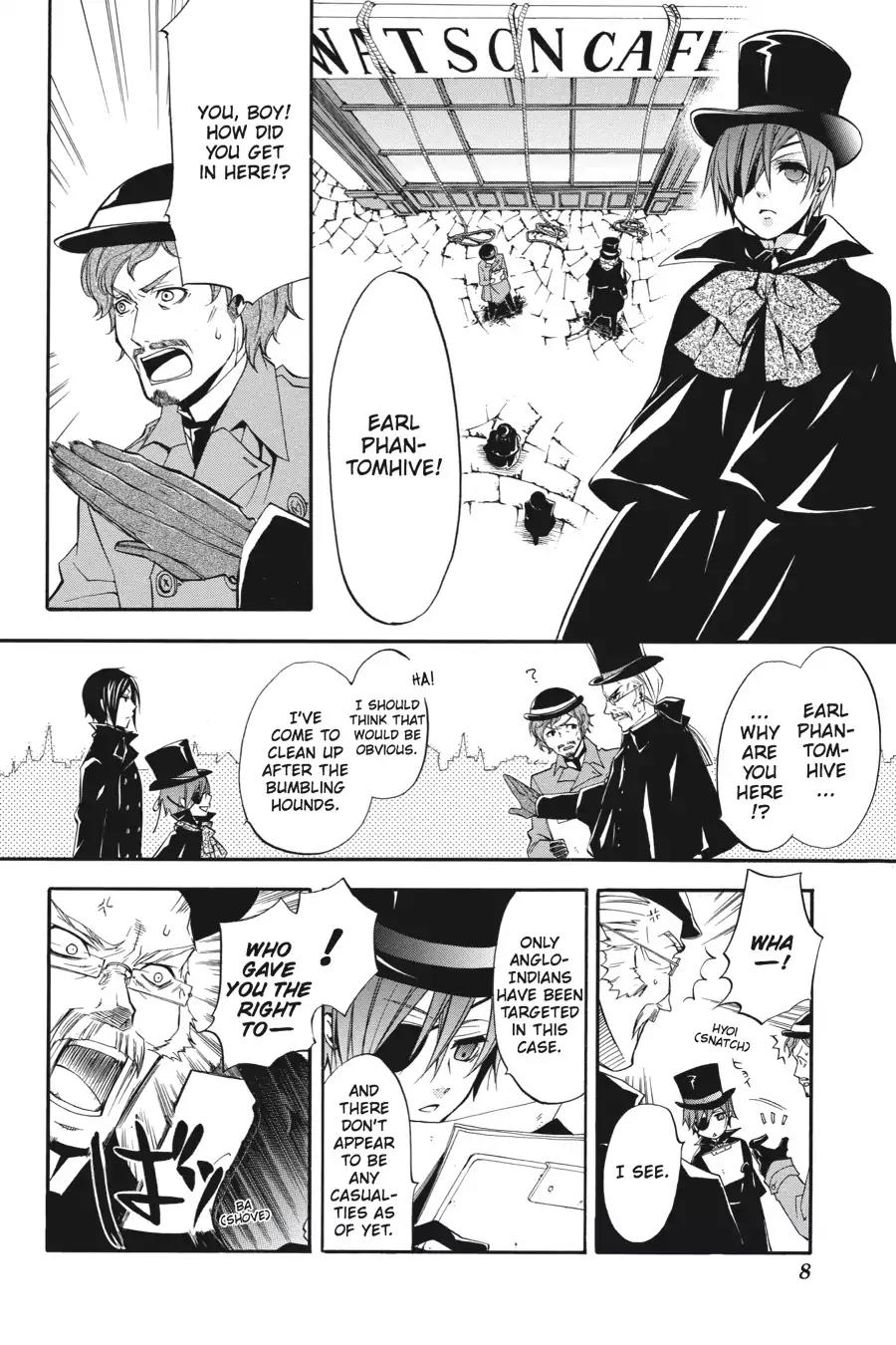 Kuroshitsuji Chapter 15 page 9 - Chapter 15: In the morning: The Butler, Freeloading