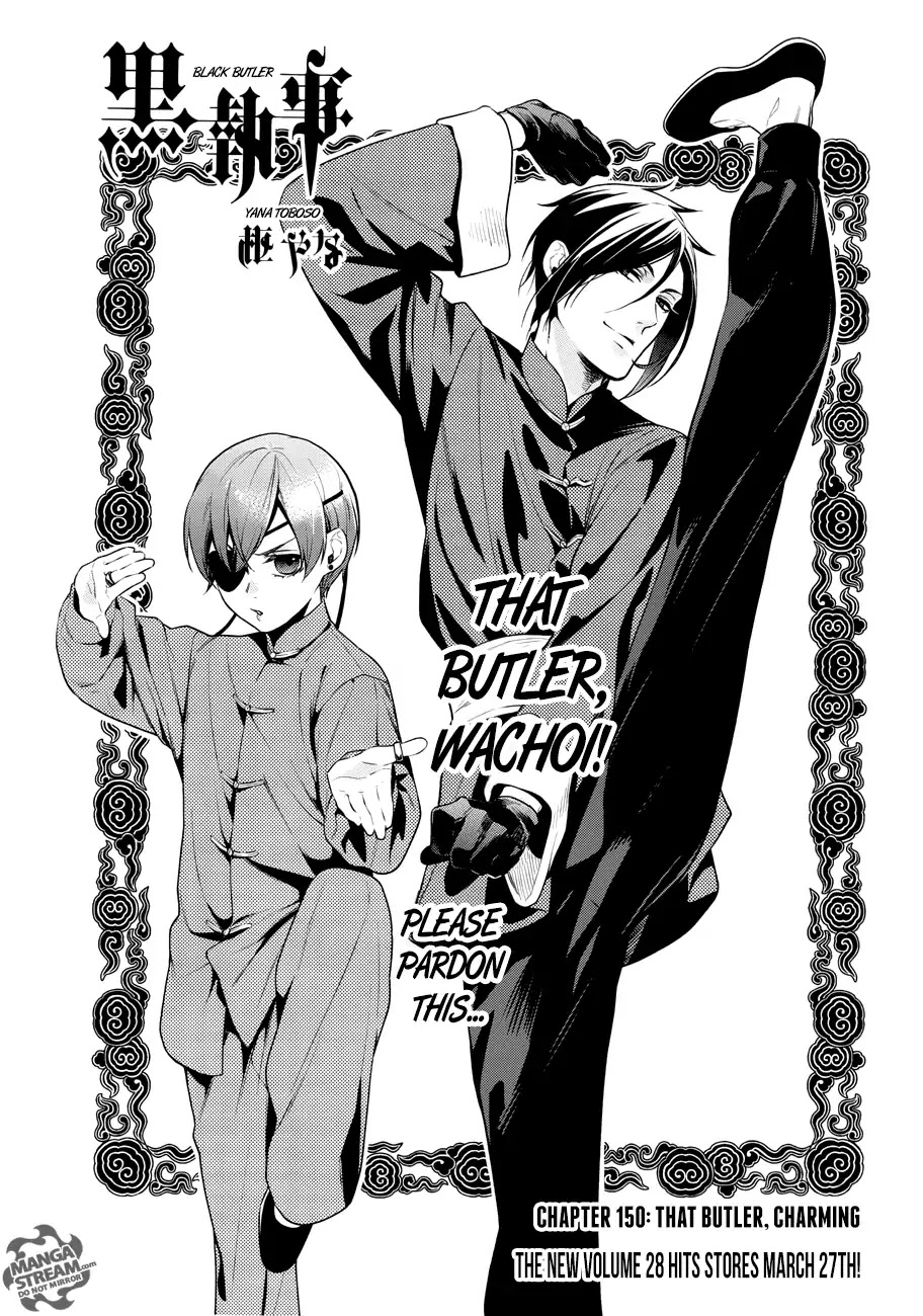 Kuroshitsuji Chapter 150 page 1 - Chapter 150: That Butler, Charming