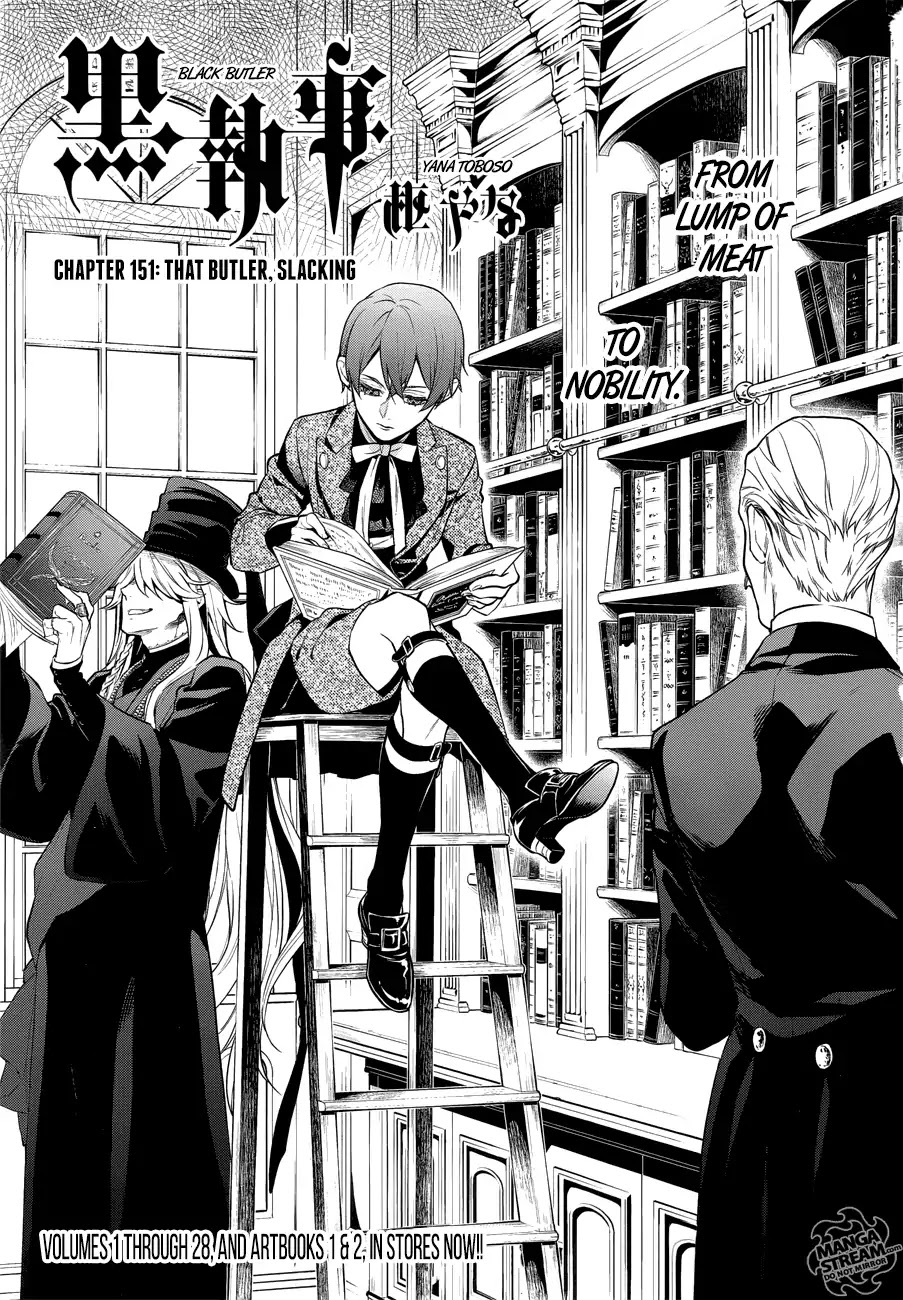 Kuroshitsuji Chapter 151: That Butler, Slacking thumbnail
