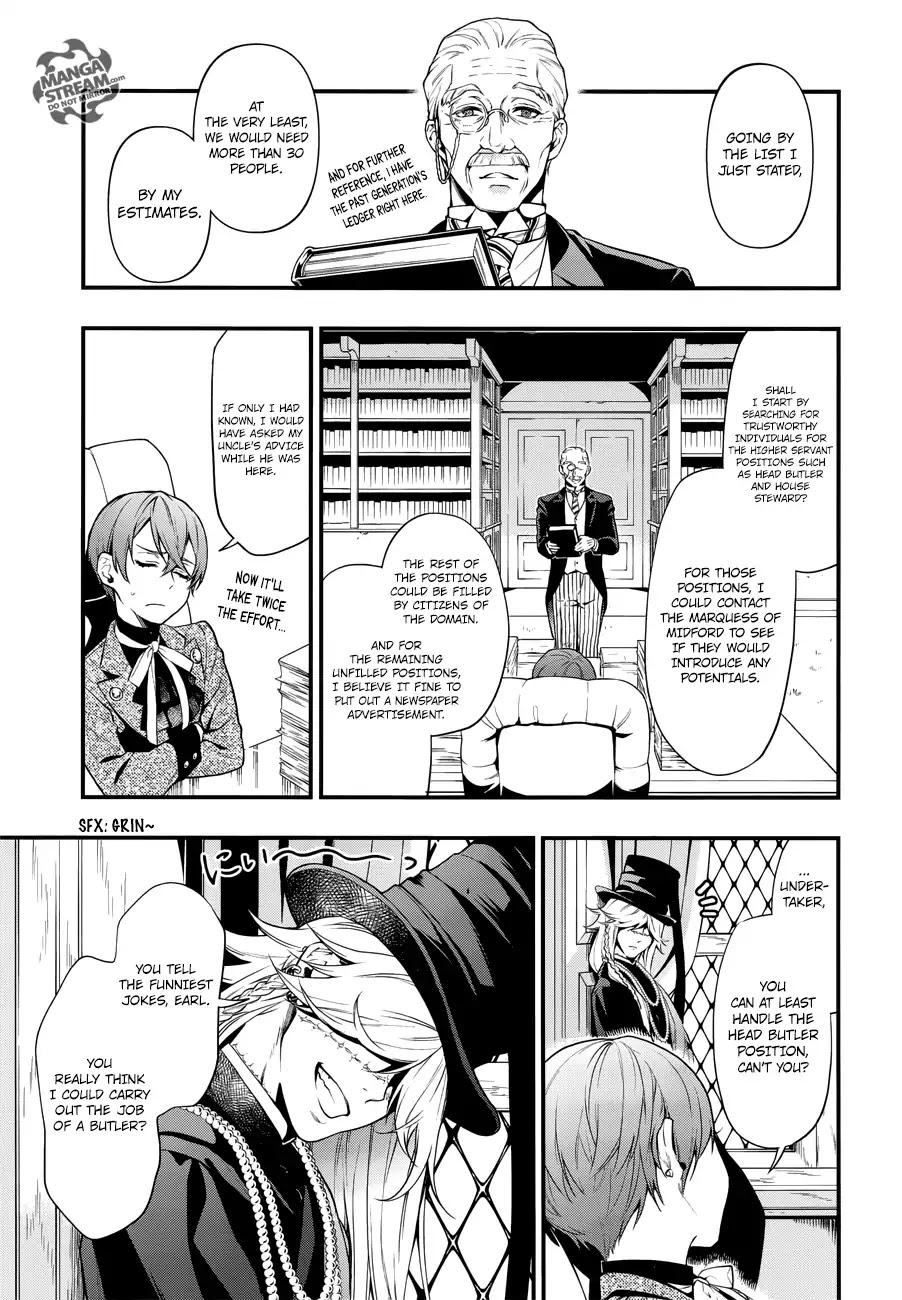 Kuroshitsuji Chapter 151 page 14 - Chapter 151: That Butler, Slacking