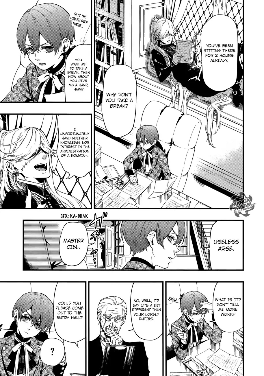 Kuroshitsuji Chapter 151 page 16 - Chapter 151: That Butler, Slacking
