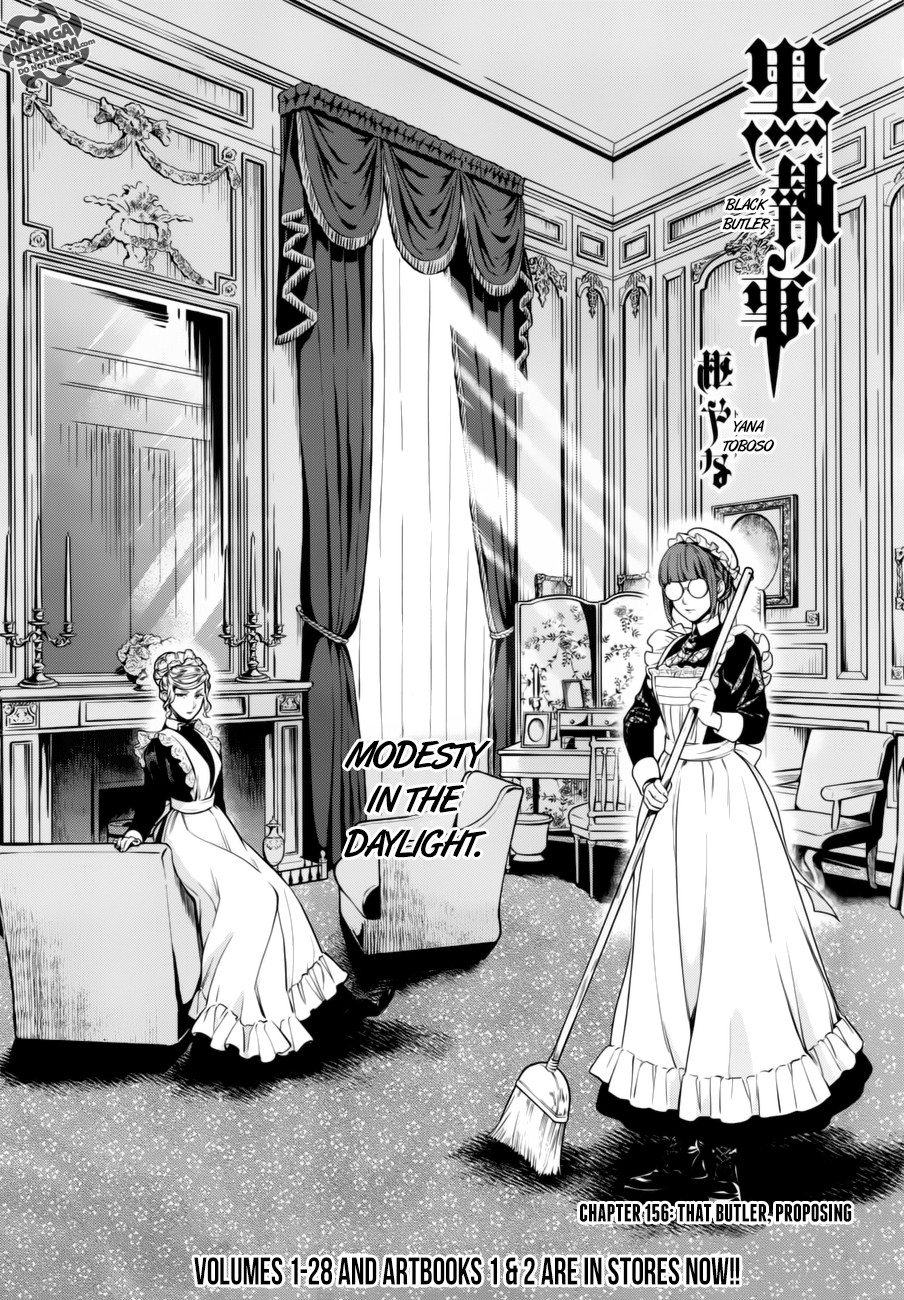 Kuroshitsuji Chapter 156 page 1 - Chapter 156: That Butler, Proposing