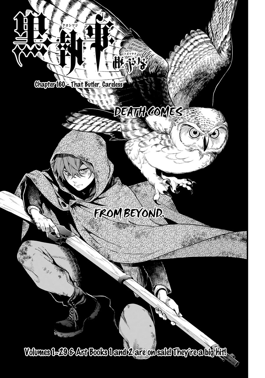 Kuroshitsuji Chapter 160 page 1 - Chapter 160: That Butler, Careless
