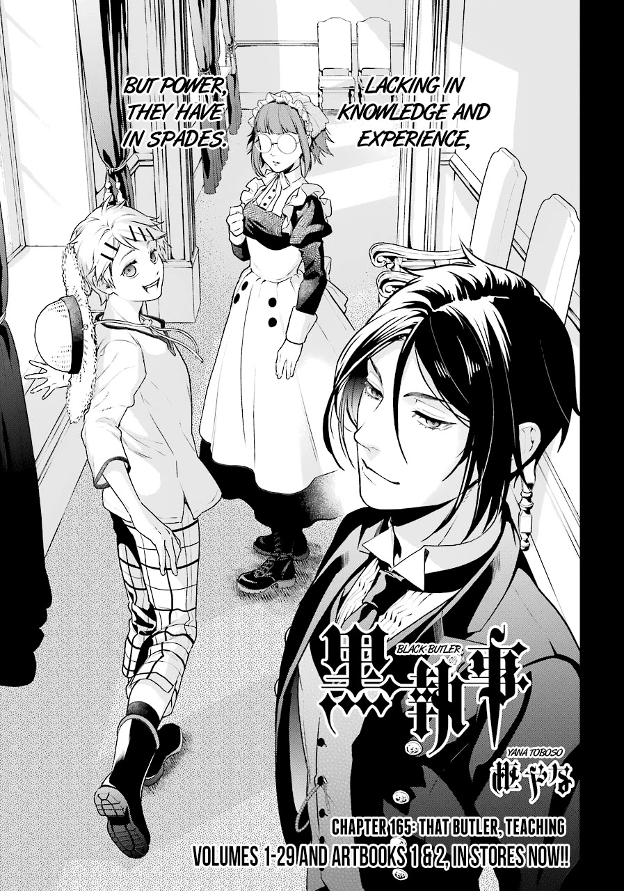Kuroshitsuji Chapter 165 page 1 - Chapter 165: That Butler, Teaching
