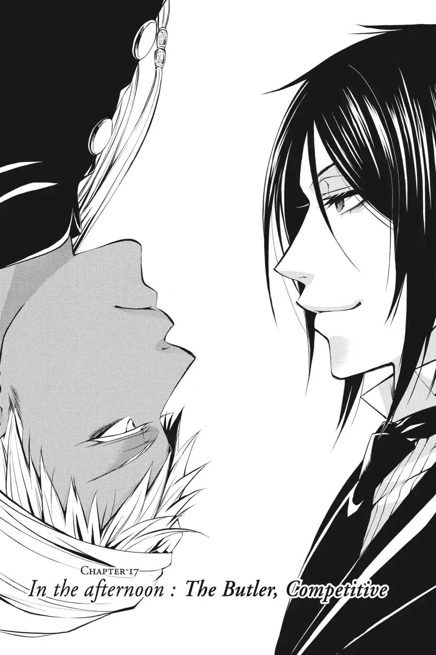 Kuroshitsuji Chapter 17 page 1 - Chapter 17: In the afternoon: The Butler, Competitive