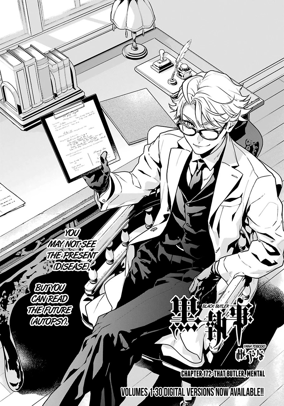 Kuroshitsuji Chapter 172 page 1 - Chapter 172: That Butler, Mental