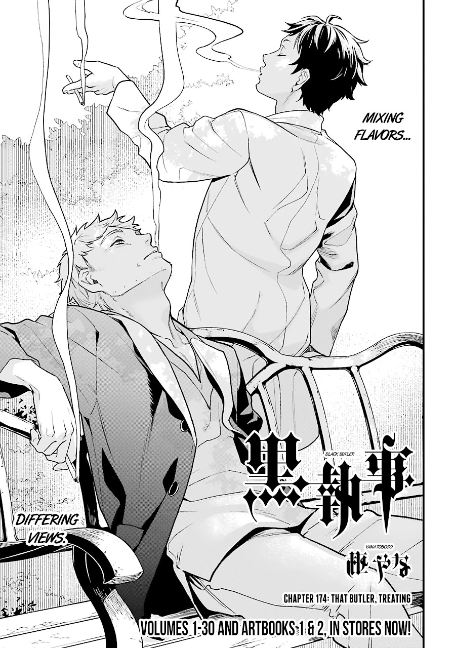 Kuroshitsuji Chapter 174 page 1 - Chapter 174: That Butler, Treating