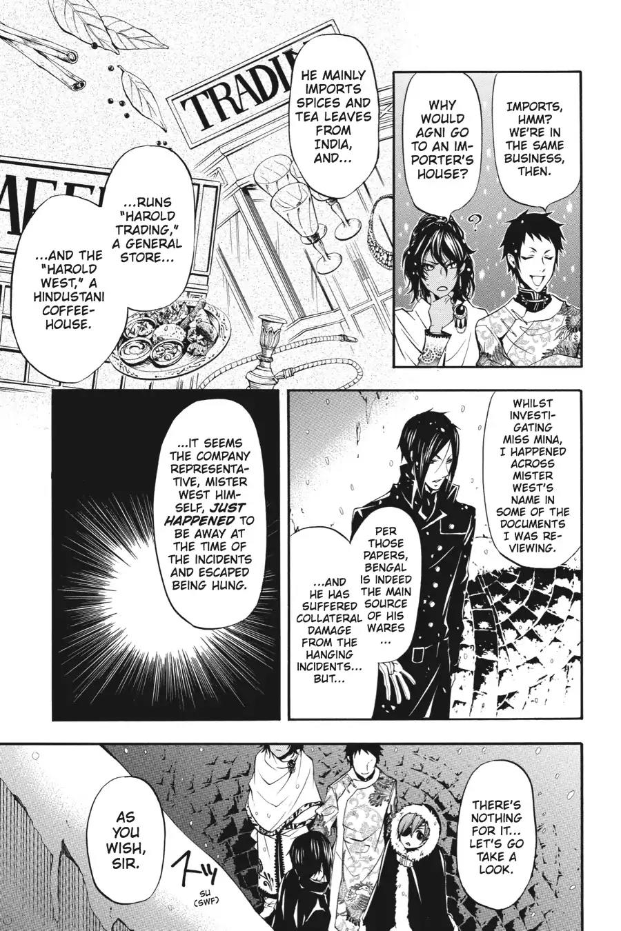 Kuroshitsuji Chapter 18 page 11 - Chapter 18: At night: The Butler, Shadowing