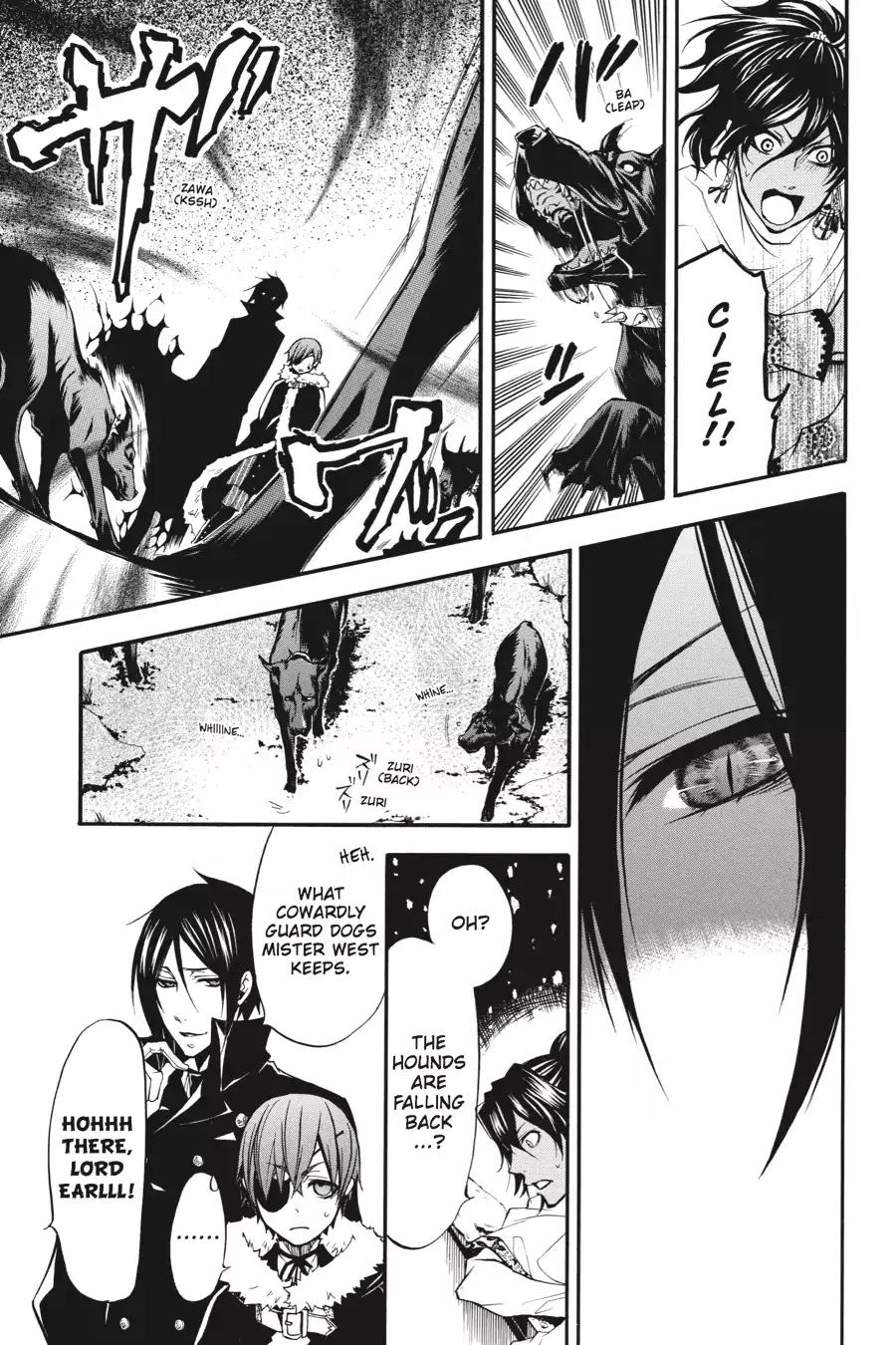 Kuroshitsuji Chapter 18 page 13 - Chapter 18: At night: The Butler, Shadowing