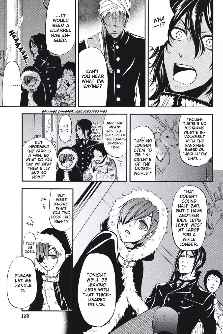 Kuroshitsuji Chapter 18 page 19 - Chapter 18: At night: The Butler, Shadowing