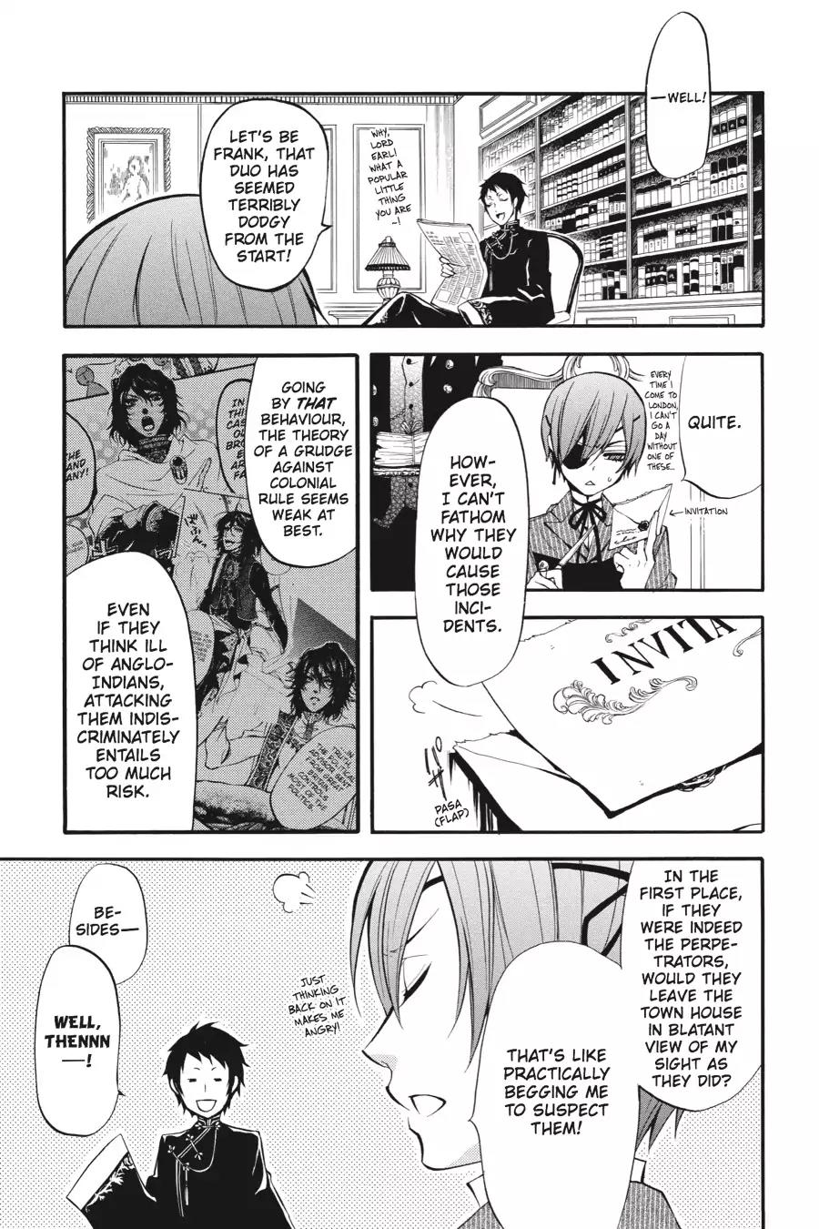 Kuroshitsuji Chapter 18 page 5 - Chapter 18: At night: The Butler, Shadowing