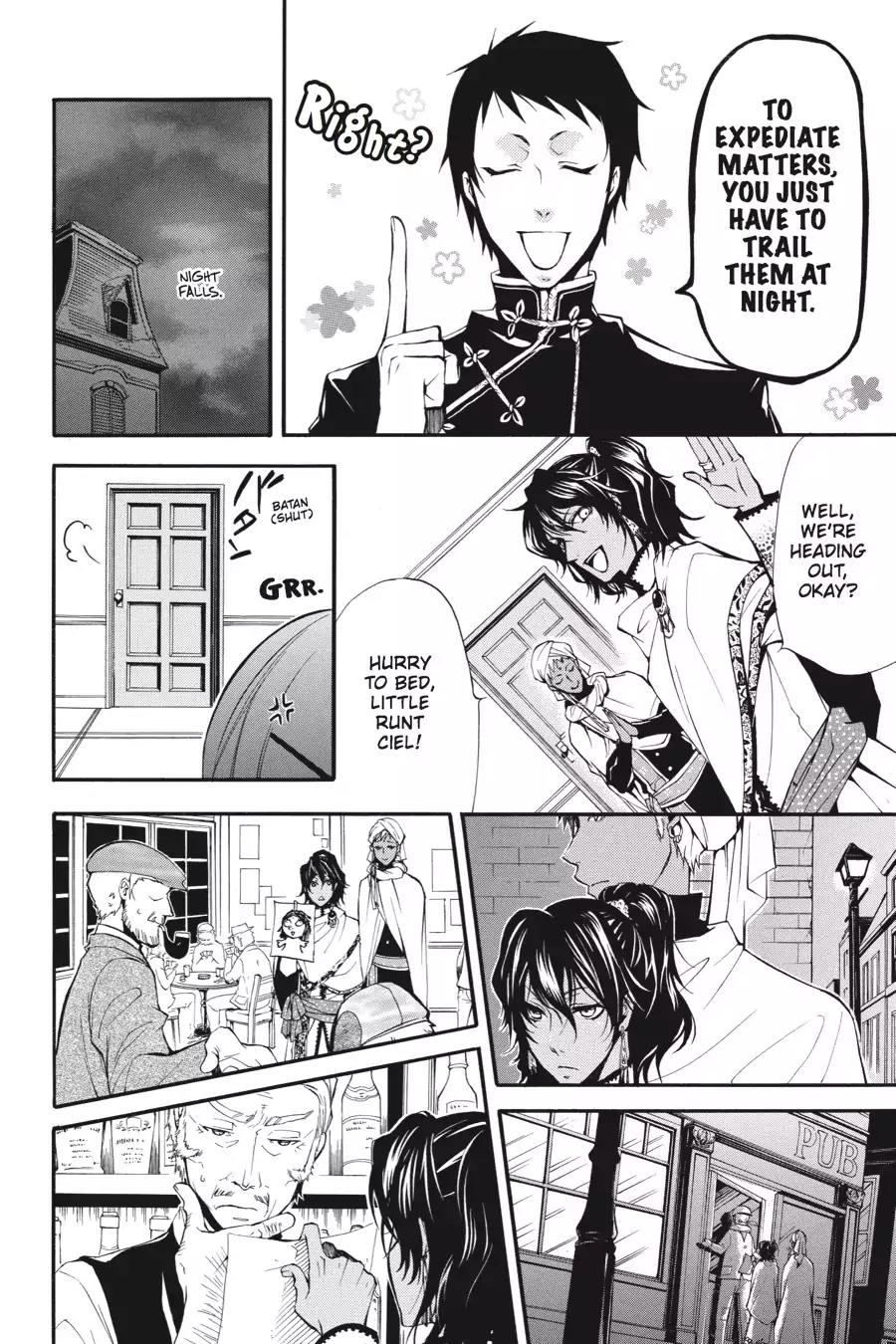 Kuroshitsuji Chapter 18 page 6 - Chapter 18: At night: The Butler, Shadowing