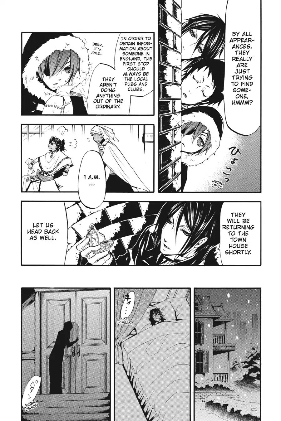 Kuroshitsuji Chapter 18 page 7 - Chapter 18: At night: The Butler, Shadowing