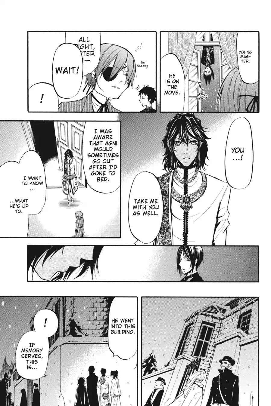Kuroshitsuji Chapter 18 page 9 - Chapter 18: At night: The Butler, Shadowing