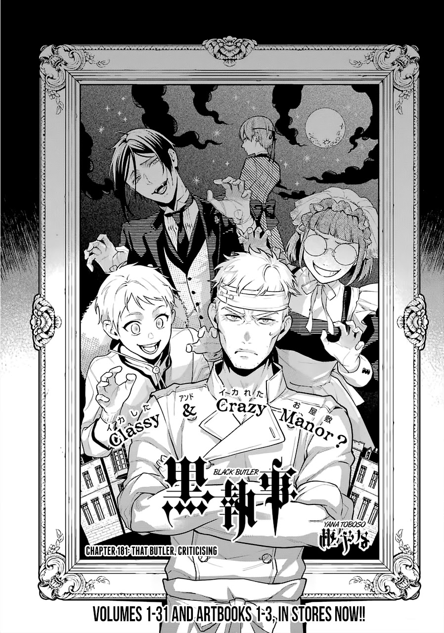 Kuroshitsuji Chapter 181 page 2 - Chapter 181: That Butler, Criticising