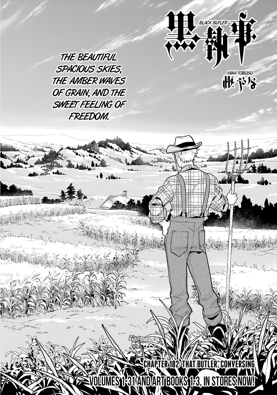 Kuroshitsuji Chapter 182 page 2 - Chapter 182: That Butler, Conversing