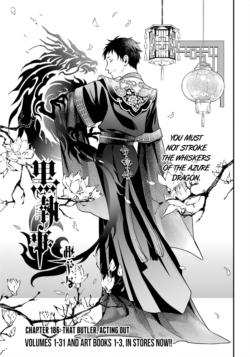 Kuroshitsuji Chapter 186 page 1 - Chapter 186: That Butler, Acting Out