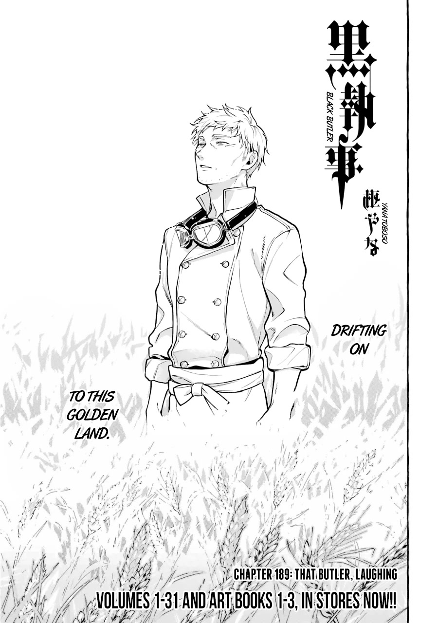Kuroshitsuji Chapter 189 page 1 - Chapter 189: That Butler, Laughing