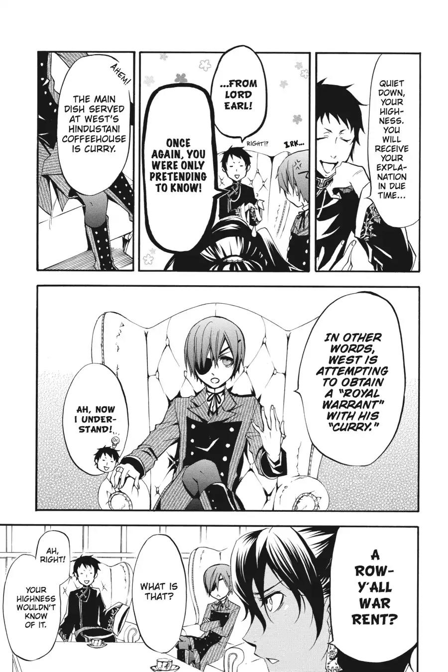 Kuroshitsuji Chapter 19 page 21 - Chapter 19: At midnight: The Butler, Superhuman