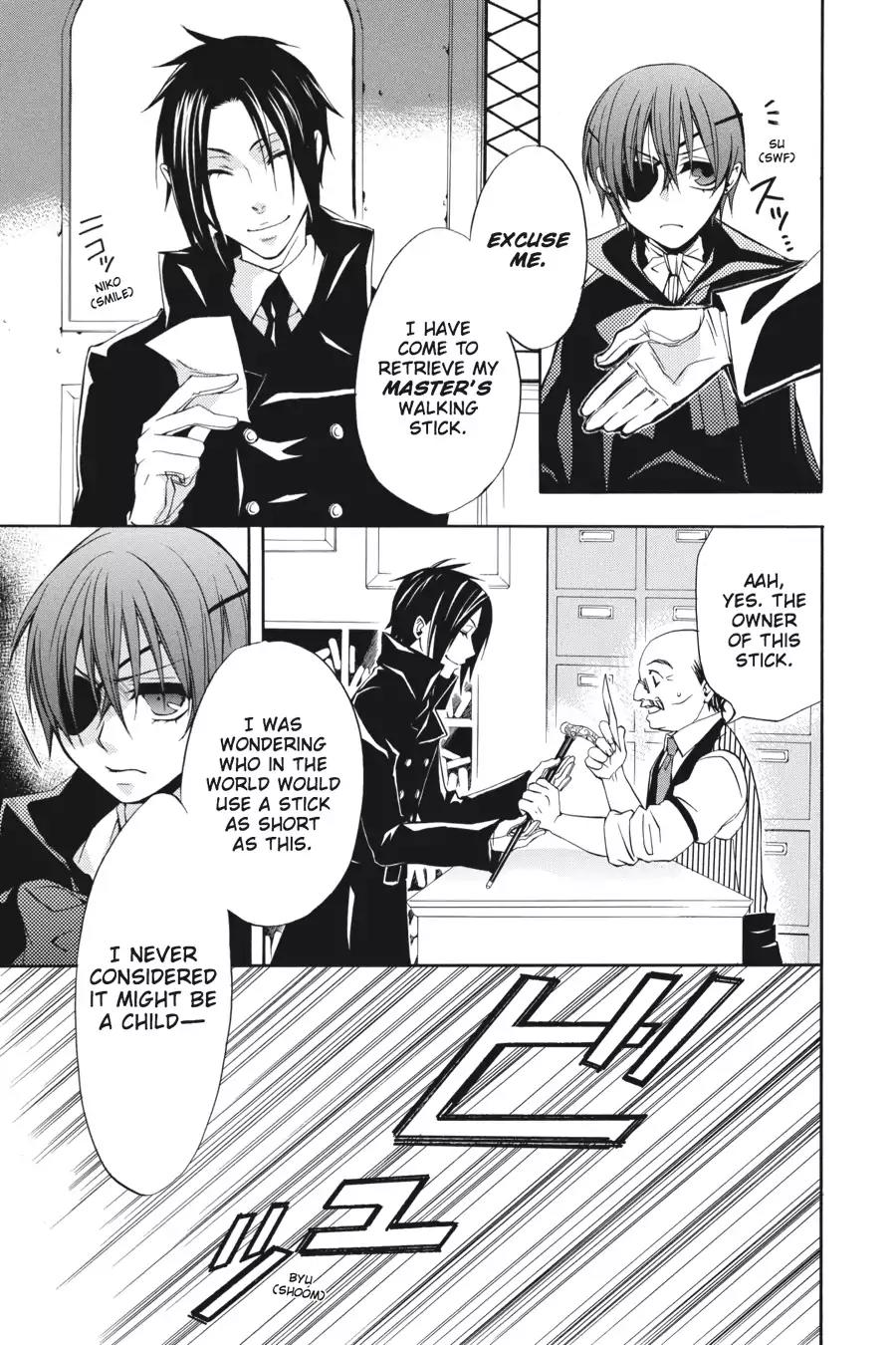 Kuroshitsuji Chapter 2 page 3 - Chapter 2: In the afternoon: The Butler, Very Skilled