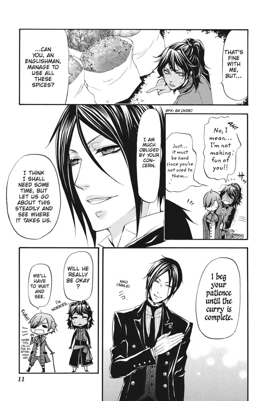 Kuroshitsuji Chapter 20 page 12 - Chapter 20: In the morning: The Butler, Cogitating