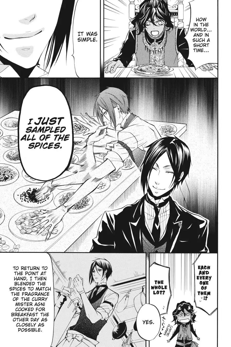 Kuroshitsuji Chapter 20 page 14 - Chapter 20: In the morning: The Butler, Cogitating