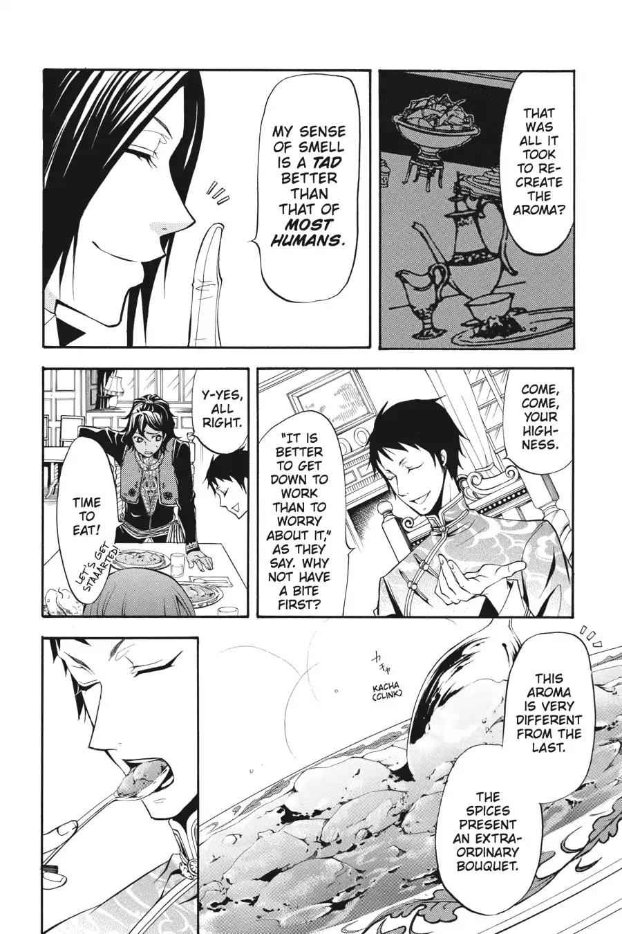 Kuroshitsuji Chapter 20 page 15 - Chapter 20: In the morning: The Butler, Cogitating
