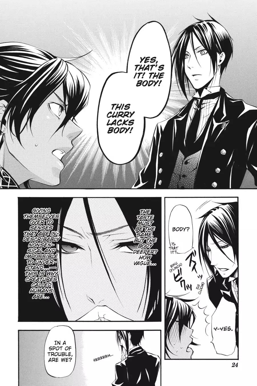 Kuroshitsuji Chapter 20 page 25 - Chapter 20: In the morning: The Butler, Cogitating