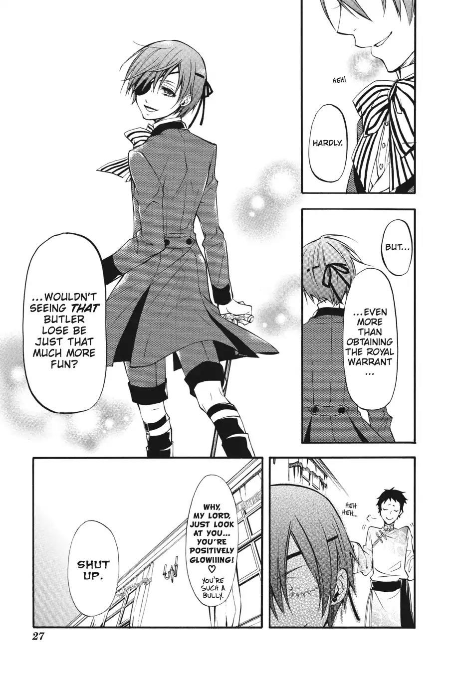 Kuroshitsuji Chapter 20 page 28 - Chapter 20: In the morning: The Butler, Cogitating