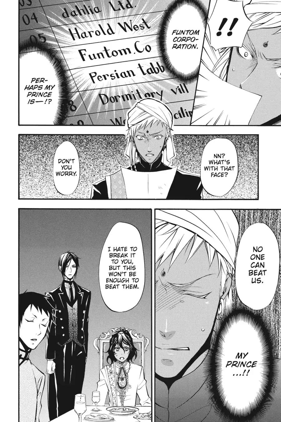 Kuroshitsuji Chapter 20 page 41 - Chapter 20: In the morning: The Butler, Cogitating