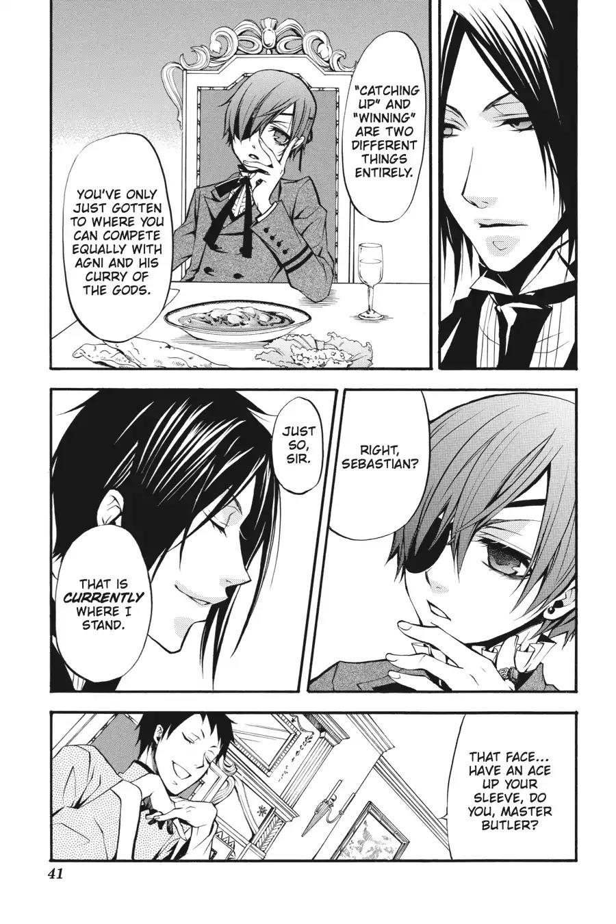 Kuroshitsuji Chapter 20 page 42 - Chapter 20: In the morning: The Butler, Cogitating