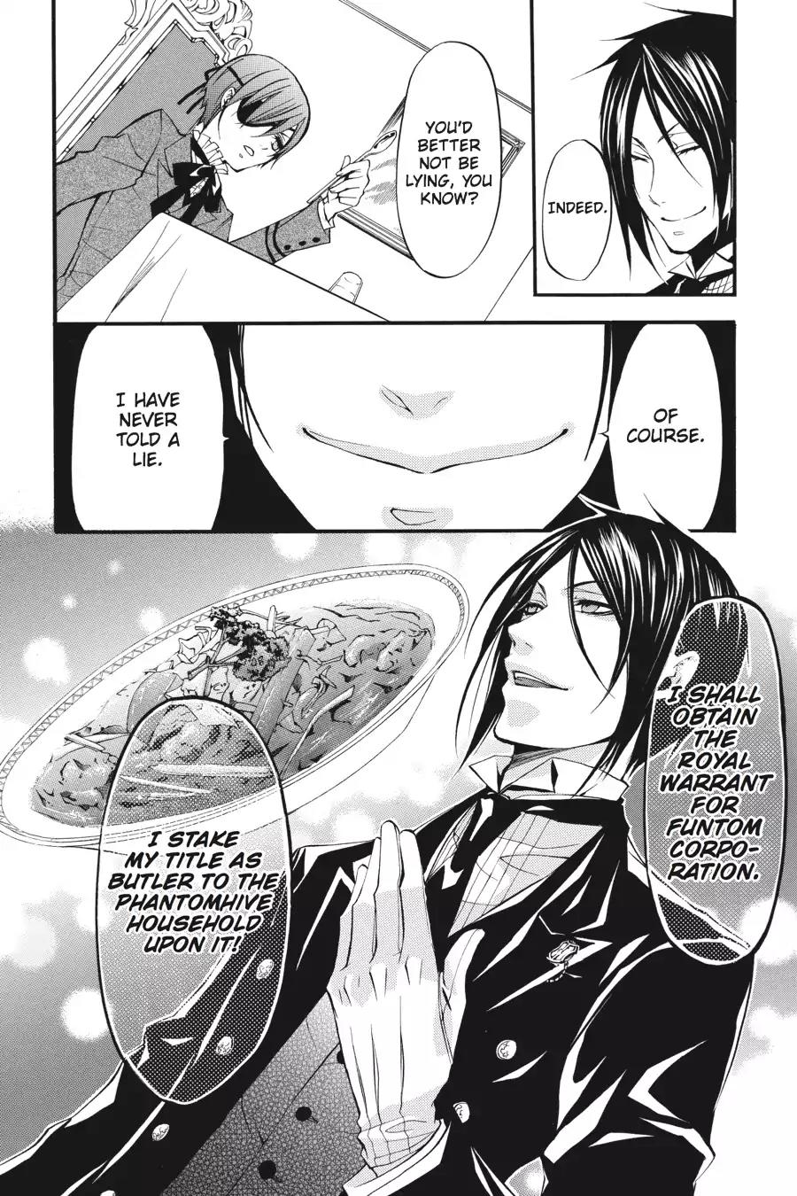 Kuroshitsuji Chapter 20 page 43 - Chapter 20: In the morning: The Butler, Cogitating