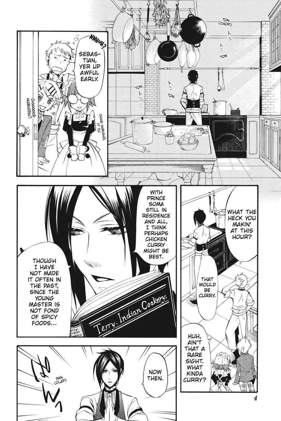Kuroshitsuji Chapter 20 page 5 - Chapter 20: In the morning: The Butler, Cogitating