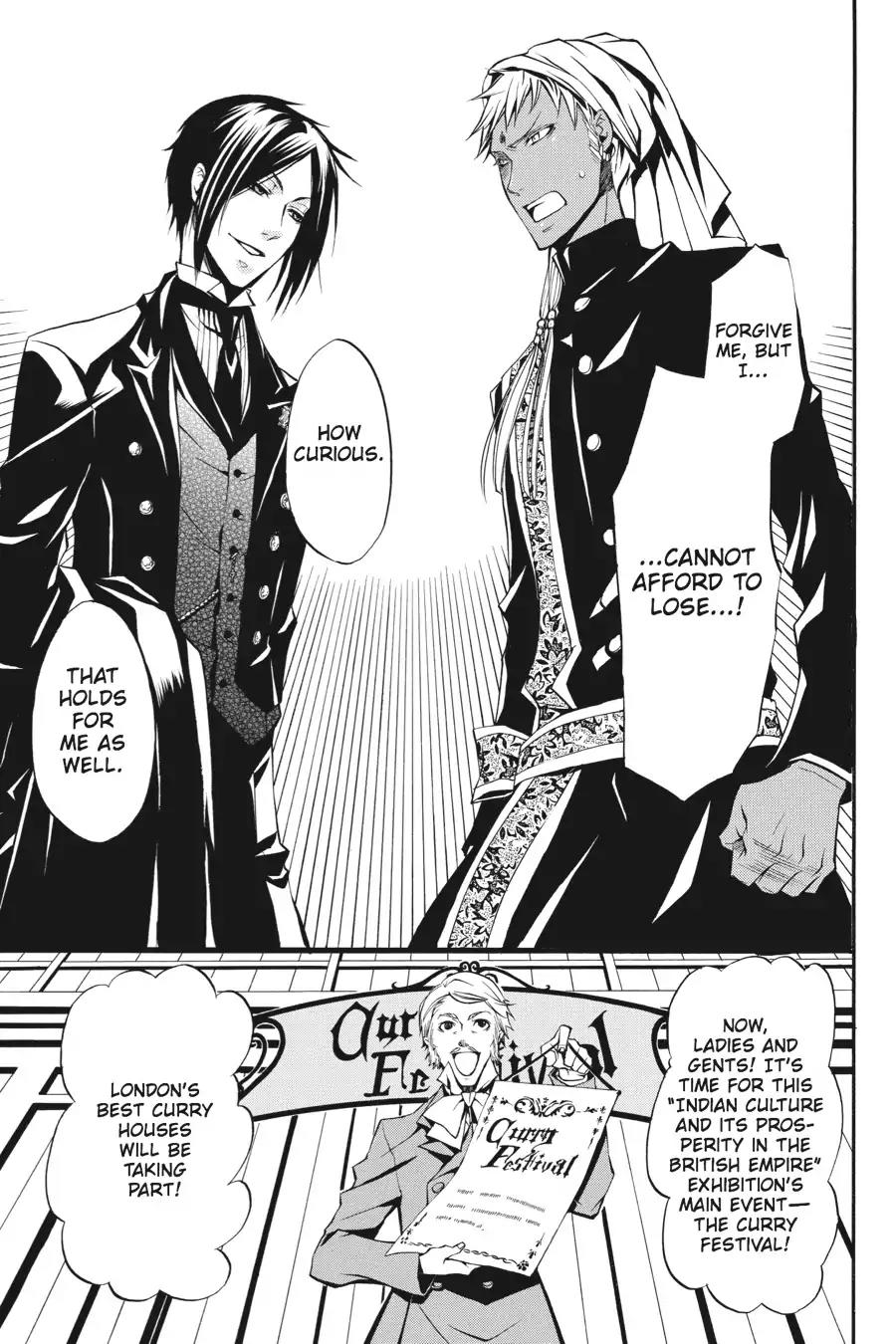 Kuroshitsuji Chapter 21 page 15 - Chapter 21: In the afternoon: The Butler, Competitive
